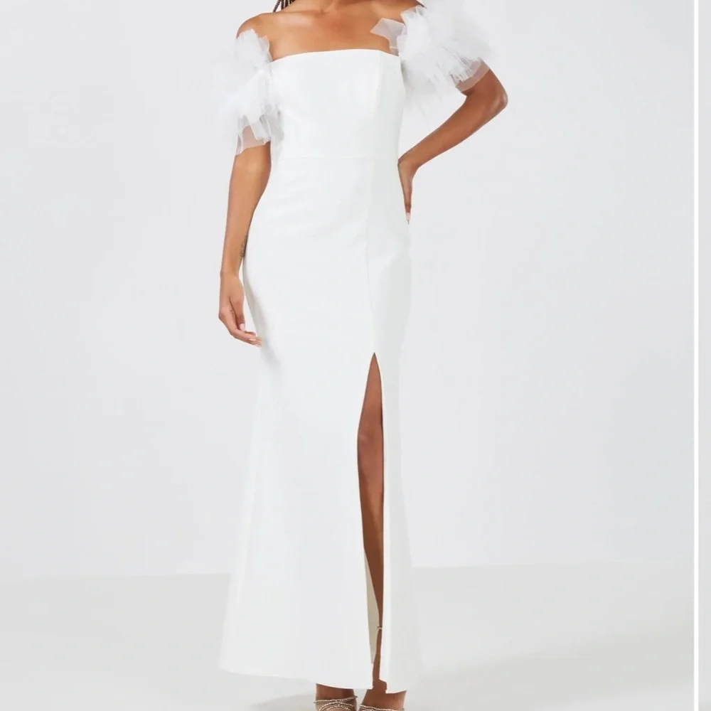 THEODORA OFF-THE-SHOULDER EVENING DRESS - Picture 1 of 11